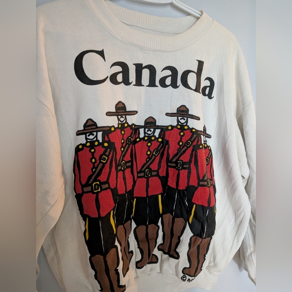 Vintage Canada Mountie Graphic Sweatshirt | Made in Canada | One Size - Picture 3 of 8